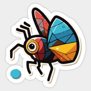 dancing bee art Sticker